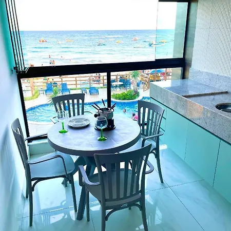 Porto de Galinhas Beachfront Apartment: Natural Pools View Exterior photo