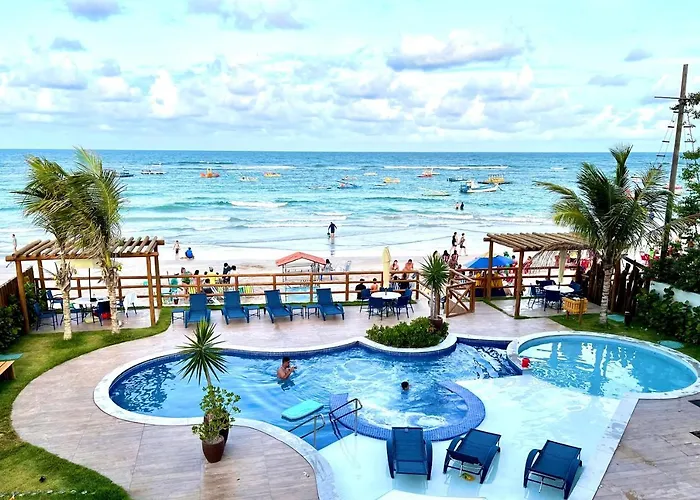 Exclusivo Apto Em Frente As Piscinas Naturais De Porto De Galinhas - Com Vista Frontal Para O Mar - Beira Mar - Plage Du Porto 101